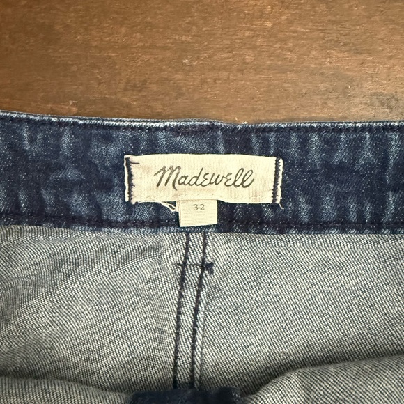 Madewell Dark Blue Denim Mini Zip up Skirt - Picture 4 of 6